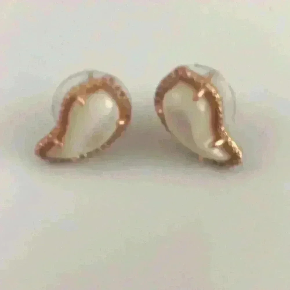 Kendra Scott new Temple in Ivory/blush gold - Picture 3 of 8
